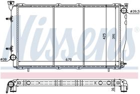 Nissens 67702 - RADIADOR SUBARU LEGACY(BD.BG.BK)(94