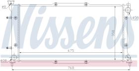 Nissens 67703 - RADIADOR SUBARU LEGACY(BD.BG.BK)(94