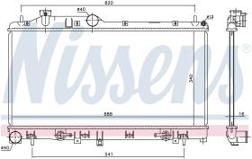 Nissens 67725 - RADIADOR SUBARU LEGACY(BL.BP)(03-)2