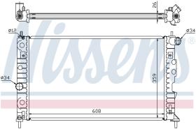 Nissens 68002A - RADIA SAAB 9.5 1.9 TID (06>) 2.2/3.0TID /3.0 V6 24V (97>)