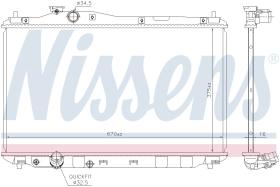 Nissens 68093 - RADIADOR HONDA CIVIC IX(FB)4 DOORS(