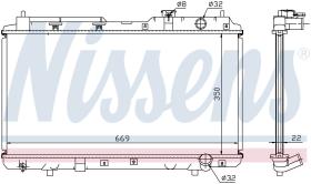 Nissens 68101A - RADIADOR HONDA CR-V(RD)(95-)2.0 I 1