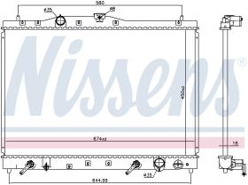 Nissens 68116 - RADIADOR ACURA RL (96-)3.5 I V6 24V