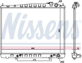 Nissens 681206 - RADIADOR NISSAN PATHFINDER II(R50)(