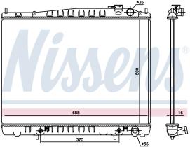 Nissens 681206 - RADIADOR NISSAN PATHFINDER II(R50)(
