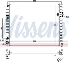 Nissens 681208 - RADIADOR INFINITI EX 35