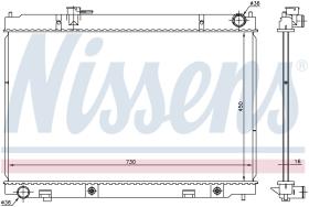 Nissens 681214 - RADIADOR INFINITI M 35