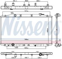 Nissens 681373 - RADIADOR HONDA ACCORD  VIII(CU)(08-