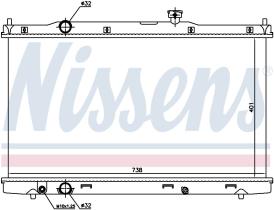 Nissens 681376 - RADIADOR HONDA ACCORD IX(13-)HYBRID