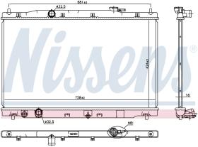 Nissens 681378 - RADIADOR HONDA CR-V(RM)(12-)2.4 I 1