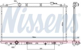 Nissens 68138 - RADIADOR ACURA RDX(12-)3.5 I V6 24V