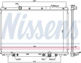 Nissens 681383 - RADIADOR HONDA STEPWAGON(01-)2.0 I