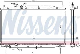 Nissens 681386 - RADIA HONDA CRV III 2.0 16v (5/06>) MAN.