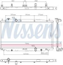 Nissens 681394 - RADIADOR HONDA CITY(GM)(09-)1.4 I