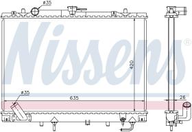 Nissens 68154 - RADIADOR MITSUBISHI SHOGUN SPORT(K9