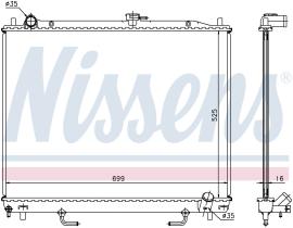 Nissens 68181A - RADIA MITSUBISHI MONTERO 3.2DID (00>) M/A