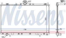 Nissens 68182 - RADIADOR MITSUBISHI GRANDIS(NA0)(04