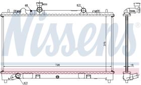 Nissens 68509 - RADIADOR MAZDA 6(GG.GY)(02-)1.8 I 1