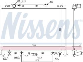 Nissens 68525 - RADIADOR MAZDA CX-9(TB)(07-)3.5 I V