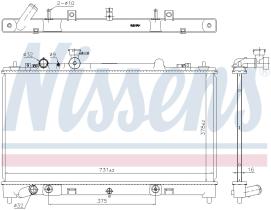 Nissens 68531 - RADIADOR MAZDA 6(GH)(07-)2.5 I 16V