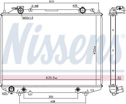 Nissens 68535 - RADIADOR MAZDA B-SERIES(UN)(98-)290