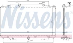 Nissens 68555 - RADIADOR MAZDA 3(BM)(13-)2.5 I