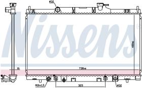 Nissens 68606 - RADIADOR HONDA CR-V(RD)(02-)2.4 I 1