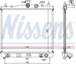 Nissens 68700A - RADIADOR NISSAN NOTE(E11)(06-)1.6 I