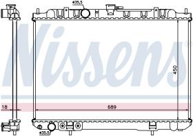 Nissens 68704 - RADIADOR NISSAN X-TRAIL(T30)(01-)2.