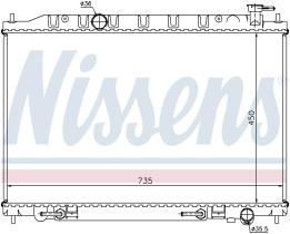 Nissens 68712 - RADIA NISSAN MURANO (Z50) 3.5I V6 AUT. (11/04>)