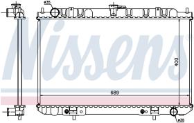 Nissens 68713 - RADIADOR NISSAN MAXIMA QX(A33)(00-)