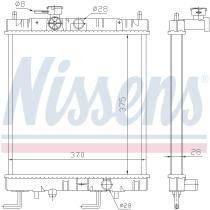 Nissens 687141 - RADIADOR NISSAN MICRA/MARCH(K11)(92