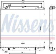 Nissens 68717 - RADIA NISSAN PATHFINDER R51/NAVARA D40 2.5DCI (05>) M/A