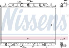 Nissens 68724 - RADIADOR NISSAN X-TRAIL(T31)(07-)2.