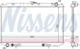 Nissens 68725 - RADIA NISSAN ALMERA TINO 2.0 16V (3/00>) M/A