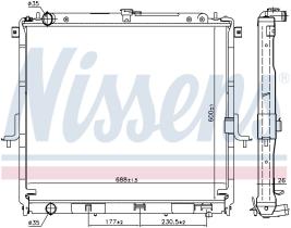 Nissens 68726 - RADIADOR NISSAN NAVARA II(D40)(05-)