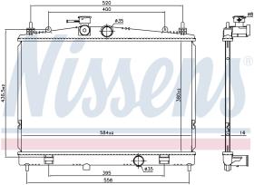 Nissens 68735 - RADIA NISSAN JUKE (F15)1.6I (10-)