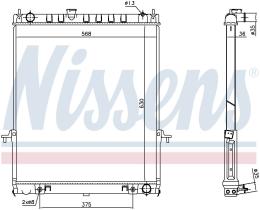 Nissens 68738 - RADIADOR NISSAN SAFARI(Y61)(97-)4.8