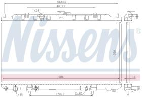 Nissens 68739 - RADIADOR NISSAN ALMERA(N16)(00-)1.8