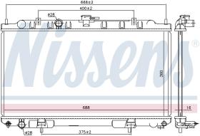 Nissens 68740 - RADIA NISSAN ALMERA II 1.5/1.8 (07/00>11/02)