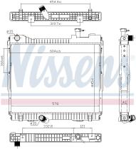 Nissens 68742 - RADIA NISSAN CABSTAR II 2.5DCI (9/06>) MAXITY (3/07>)