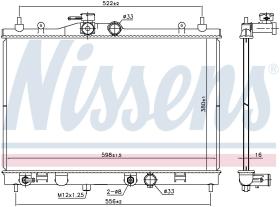 Nissens 68763 - RADIADOR NISSAN ALMERA(G11)(11-)1.5