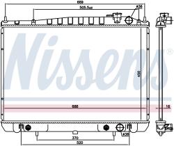 Nissens 68766 - RADIADOR NISSAN PICK UP(D22)(98-)2.