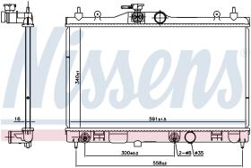 Nissens 68795 - RADIADOR NISSAN TIIDA(C11)(05-)1.5