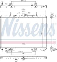 Nissens 68799 - RADIA  NISSAN X-TRAIL(T30) 2.5 AUT (01-)