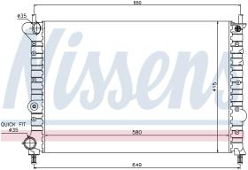 Nissens 68802 - RADIADOR LANCIA LYBRA(839)(99-)2.0