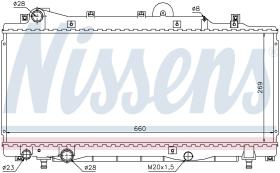 Nissens 68805 - RADIADOR LANCIA Y (840)(95-)1.2 I