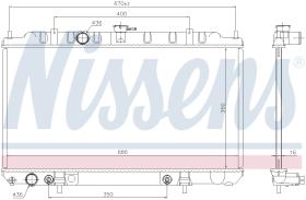 Nissens 68807 - RADIADOR NISSAN PRIMERA(P12.W12)(02