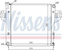 Nissens 69212 - RADIADOR JEEP CHEROKEE(KJ)(01-)2.4