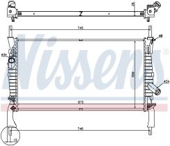 Nissens 69225 - RADIADOR FORD TRANSIT(TT9)(06-)2.4